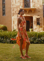 Lou Midi Dress - Sunset Floral