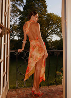 Lou Midi Dress - Sunset Floral