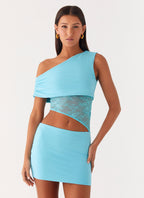 Love Motion Mini Dress - Aqua Blue