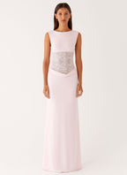 Love Tease Maxi Dress - Baby Pink