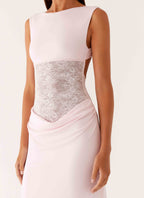 Love Tease Maxi Dress - Baby Pink