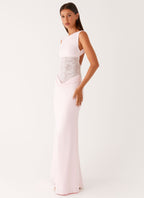 Love Tease Maxi Dress - Baby Pink