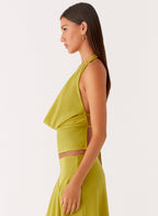 Lustra Cowl Top - Lime