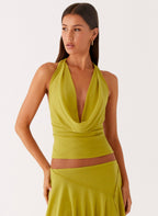 Lustra Cowl Top - Lime