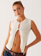 Maali Knit Top - White