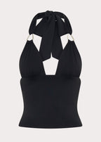 Margarita Halter Top - Black