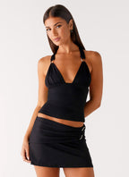 Margarita Halter Top - Black