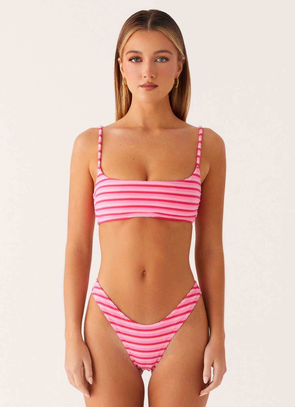 Mauritius Bikini Bottoms - Pink Stripe