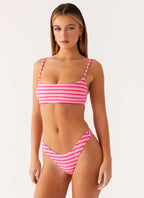 Mauritius Bikini Bottoms - Pink Stripe