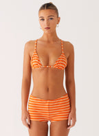 Mauritius Swim Short - Orange Stripe