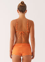 Mauritius Swim Short - Orange Stripe