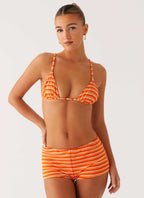 Mauritius Swim Short - Orange Stripe