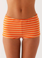 Mauritius Swim Short - Orange Stripe