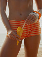 Mauritius Swim Short - Orange Stripe