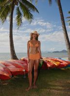 Mauritius Swim Short - Orange Stripe