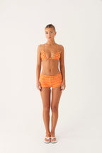 Mauritius Swim Short - Orange Stripe