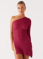 Medda Knit Mini Dress - Hot Pink