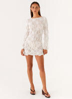 Mia Long Sleeve Dress - Ivory