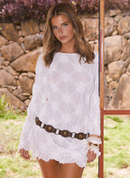 Mia Long Sleeve Dress - Ivory