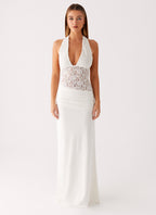 Miri Halter Maxi Dress - Ivory