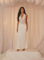 Miri Halter Maxi Dress - Ivory