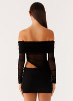 No Doubt Mini Dress - Black