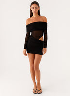 No Doubt Mini Dress - Black