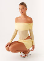 No Doubt Mini Dress - Yellow