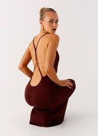 Nomad Muse Maxi Dress - Chocolate