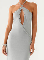 Off The Bass Maxi Dress - Grey