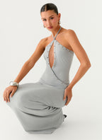Off The Bass Maxi Dress - Grey