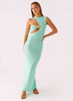 Offshore Knit Maxi Dress - Pastel Green