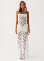Ottilie Lace Maxi Dress - White
