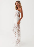 Ottilie Lace Maxi Dress - White