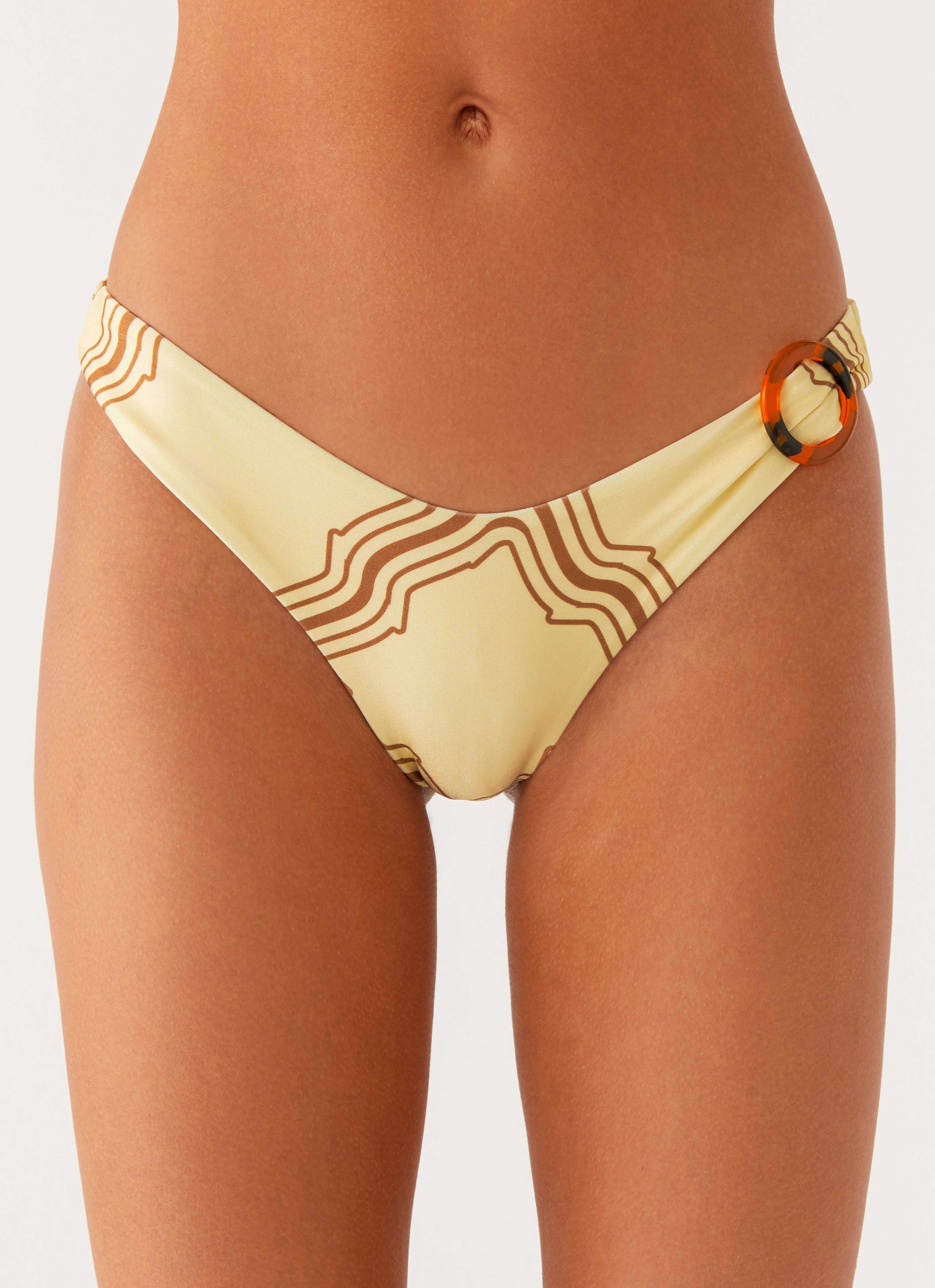 Oudre Bikini Bottoms - Tidal Print