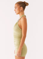 Panama Mini Dress - Lime