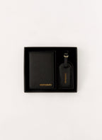 Passport Holder & Luggage Tag Set - Black