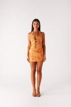 Phia Mini Dress - Orange