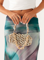 Poolside Muse Beaded Bag - Ivory