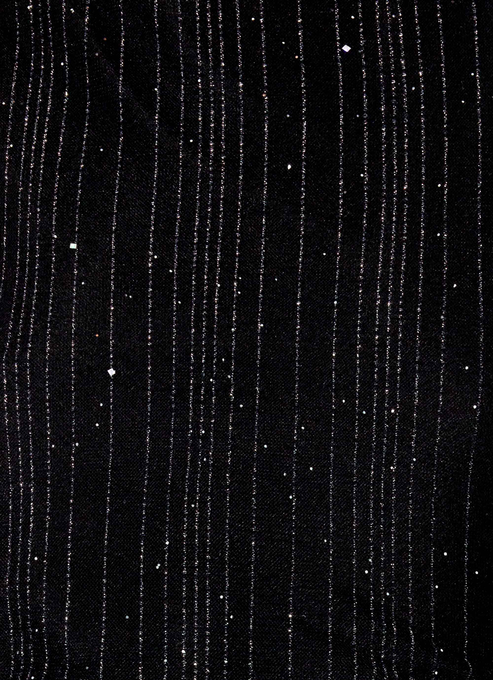 Portofino Sparkle Mesh Mini Dress - Black