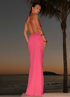 Pure Heart Cowl Maxi Dress - Fuchsia