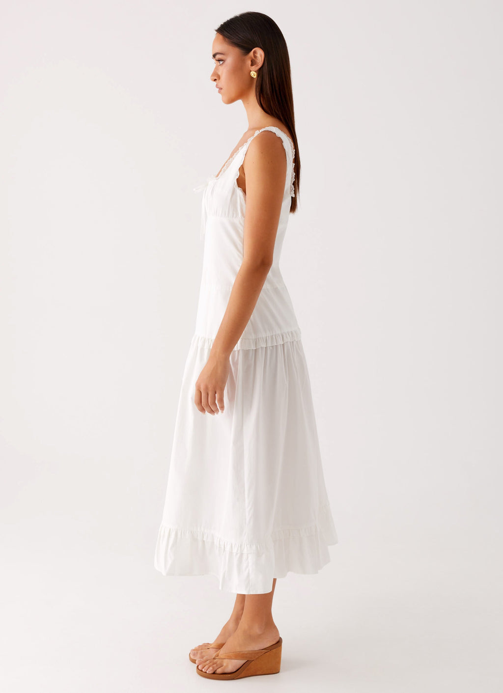 Quinn Midi Dress - White