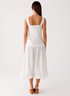Quinn Midi Dress - White