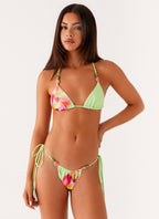 Rach Bikini Top - Green Tropical