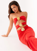 Raye Maxi Dress - Tangerine