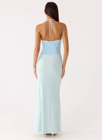 Romilly Mesh Maxi Dress - Teal