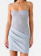 Romy Mini Dress - Grey