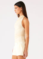 Rosana Halter Top - Butter