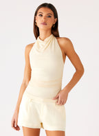 Rosana Halter Top - Butter