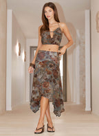 Rosewood Cowl Top - Vintage Blossom